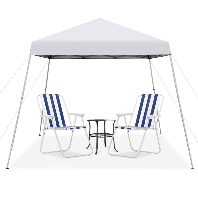 10 x 10 Feet Outdoor Instant Pop-up Canopy with Carrying Bag-White