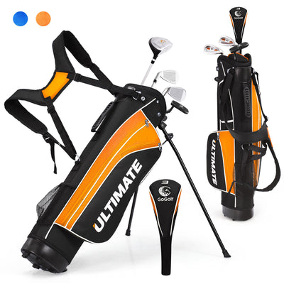 Junior Complete Golf Club Set for Age 8 to 10-Yellow