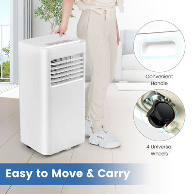 5000 BTU(SACC) Portable Air Conditioner Cools 250 Sq.Ft