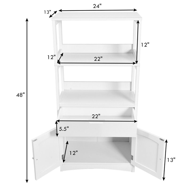 Bathroom Storage Cabinet with Shelf Floor Cabinet and Drawer