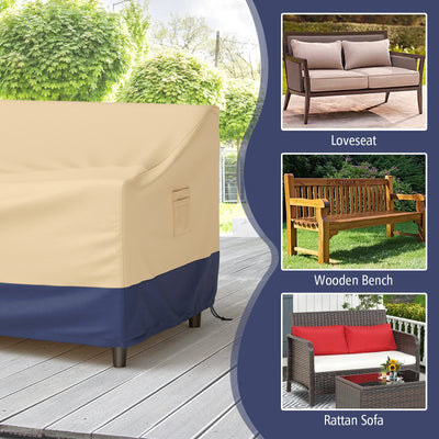 Patio Furniture Cover with Padded Handle and Click-Close Straps-60 x 43 x 30 inches