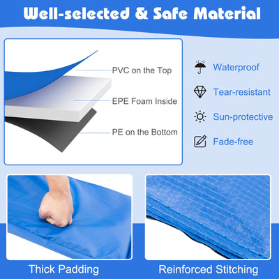 15 Feet Universal Trampoline Spring Cover-Blue