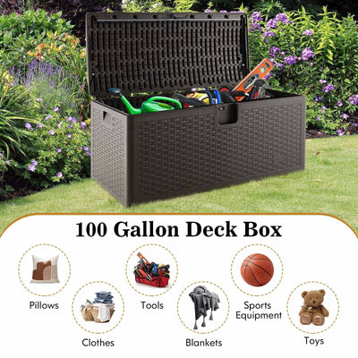 31/73/100 Gallon All Weather Storage Container with Lockable Lid-L