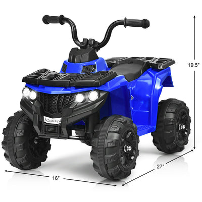 6V Battery Powered Kids Electric Ride on ATV-Blue