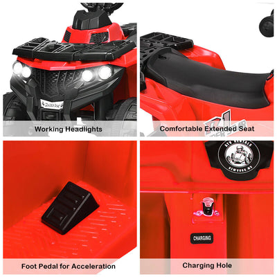 6V Battery Powered Kids Electric Ride on ATV-Red