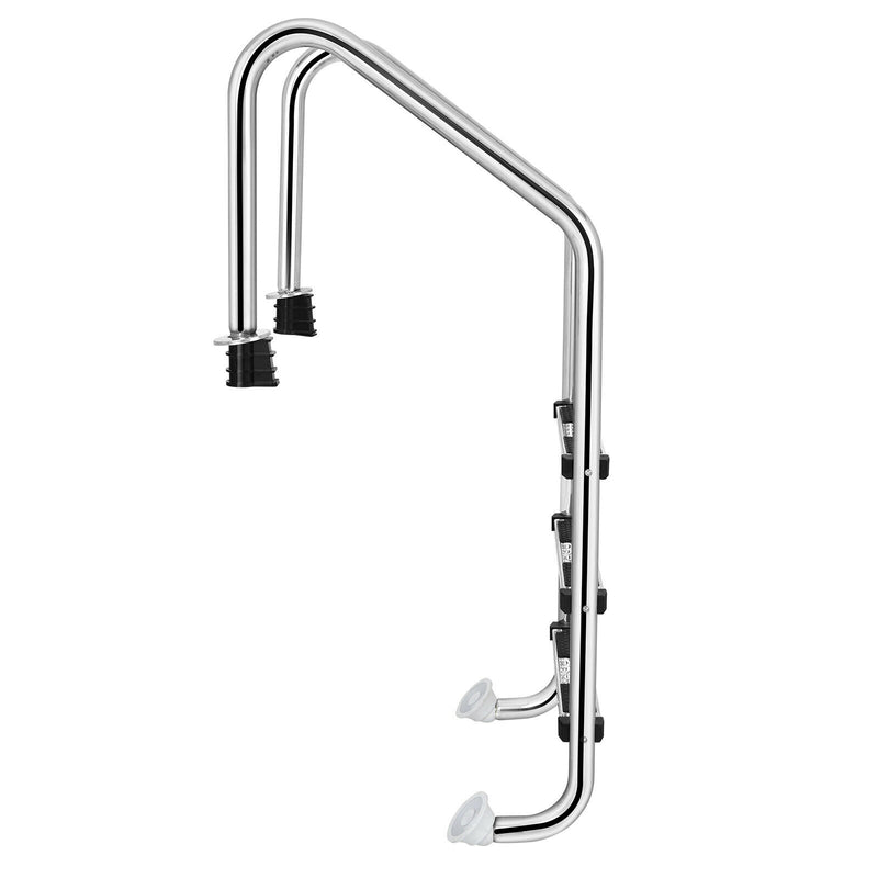 3-Step Stainless Steel Swimming Pool Ladder with Anti-Slip Step