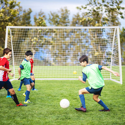 12 x 6 Feet Soccer Goal with Strong PVC Frame and High-Strength Netting