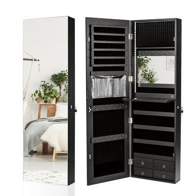 Multipurpose Storage Cabinet with 4 Drawers-Black