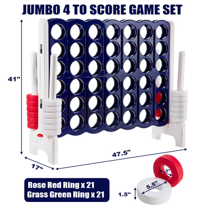 4-to-Score 4 in A Row Giant Game Set-White