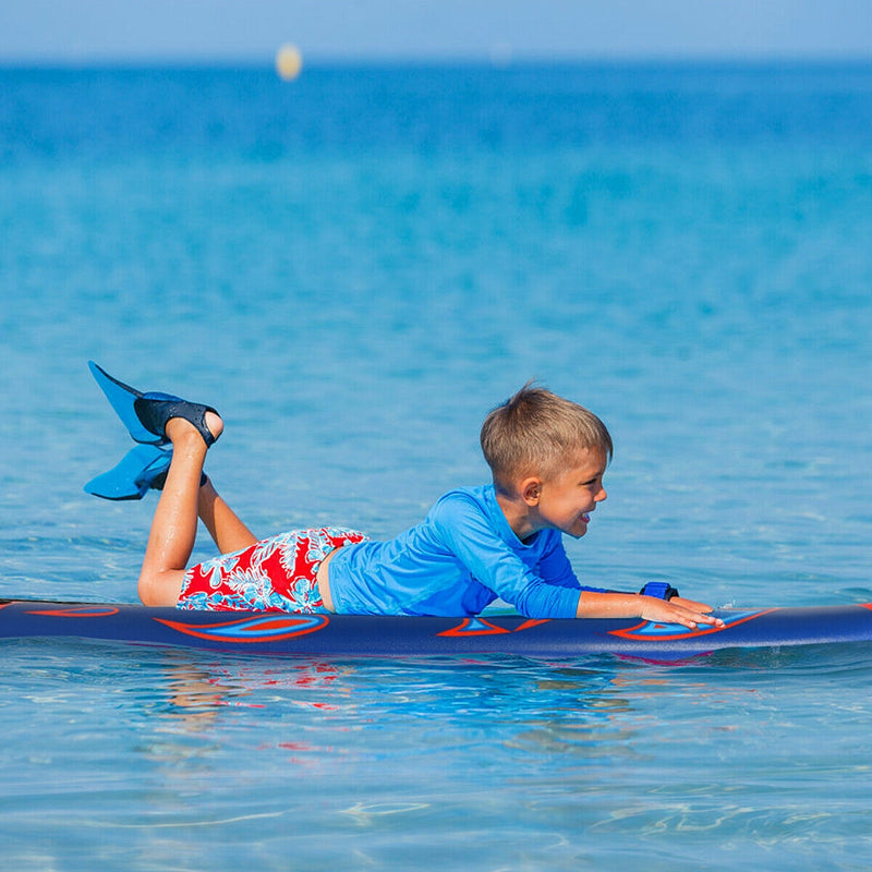 6 Feet Surfboard with 3 Detachable Fins-Red