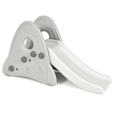 Freestanding Baby Slide Indoor First Play Climber Slide Set for Boys Girls-Gray