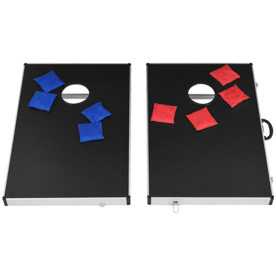 Cornhole Set with Foldable Design and Side Handle