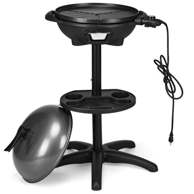 1350 W Outdoor Electric BBQ Grill with Removable Stand