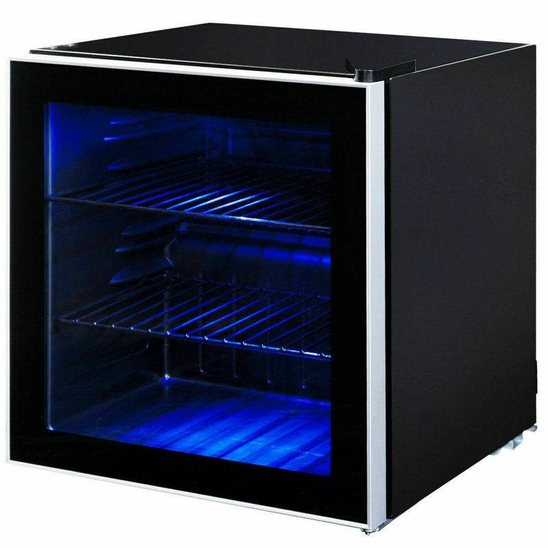 60 Can Beverage Mini  Refrigerator with Glass Door