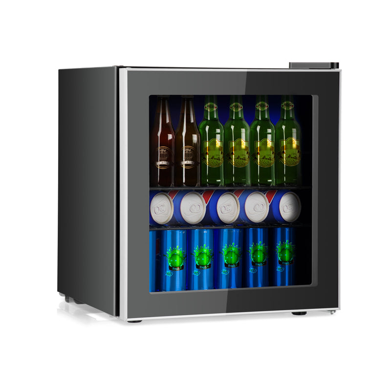 60 Can Beverage Mini  Refrigerator with Glass Door