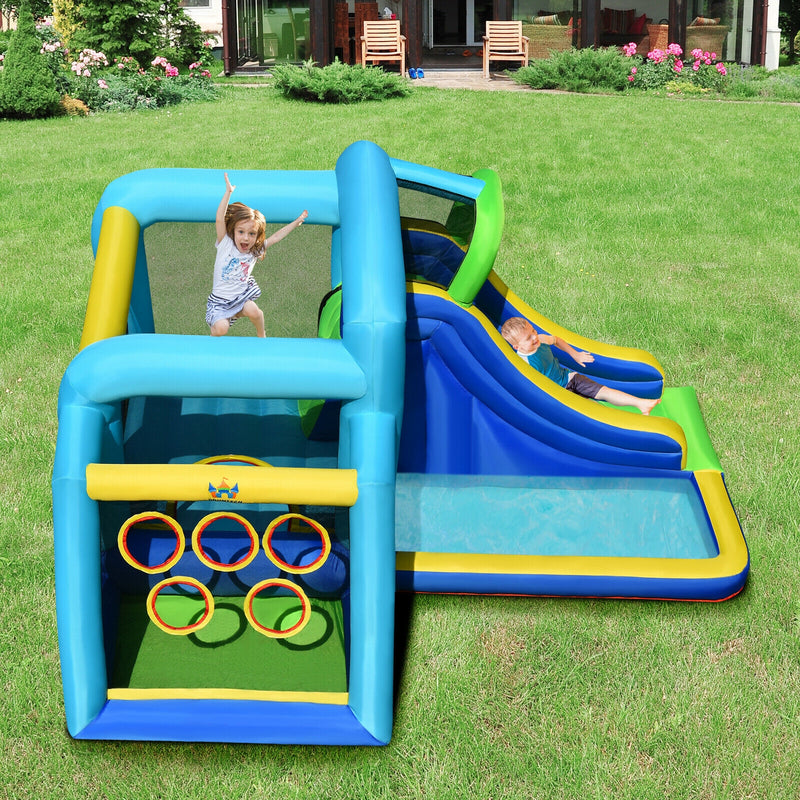 5-in-1 Kids Inflatable Climbing Bounce House without Blower