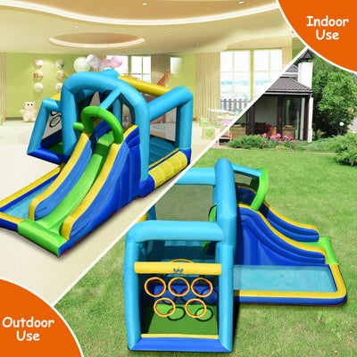 5-in-1 Kids Inflatable Climbing Bounce House without Blower