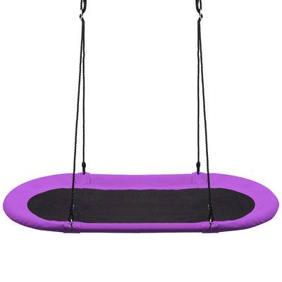 60 Inch Saucer Surf Outdoor Adjustable Swing Set-Purple