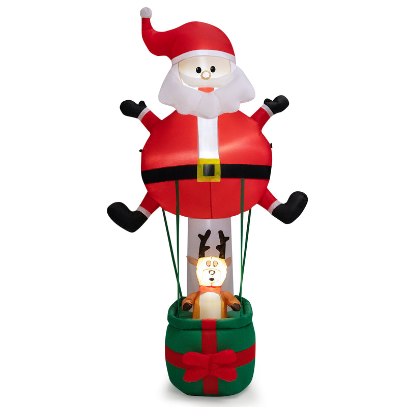 8 Feet Inflatable Santa Claus and Reindeer