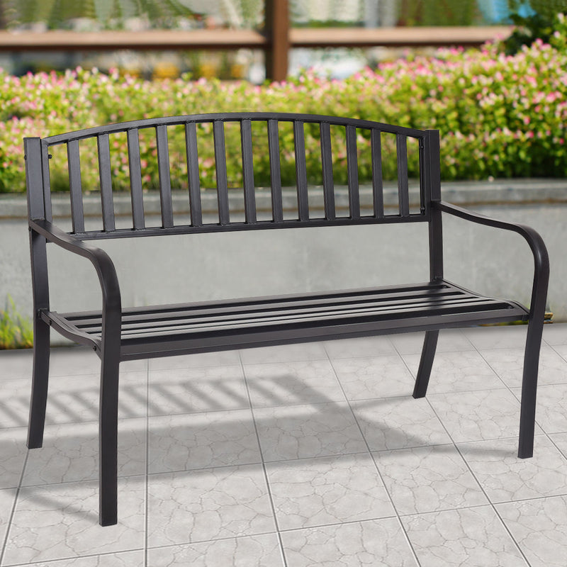 50 Inch Patio Garden Bench Loveseats for Outdoor