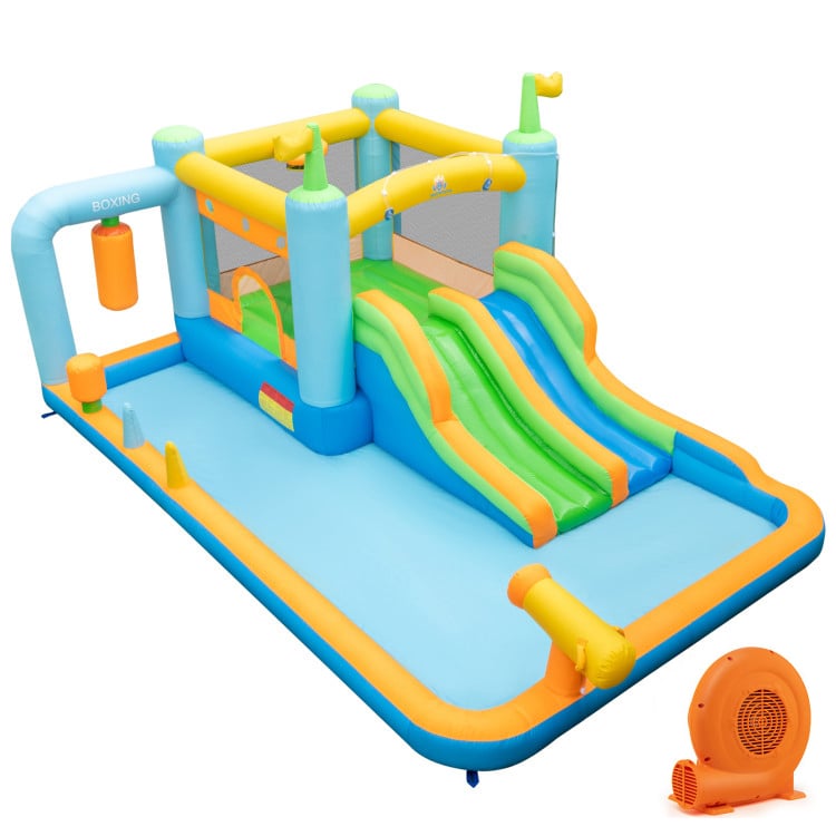 Giant Inflatable Water Slide for Kids Aged 3-10 Years (with 680W Blower)