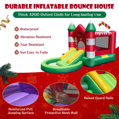 Inflatable Bounce House with Blower for Kids Aged 3-10 Years