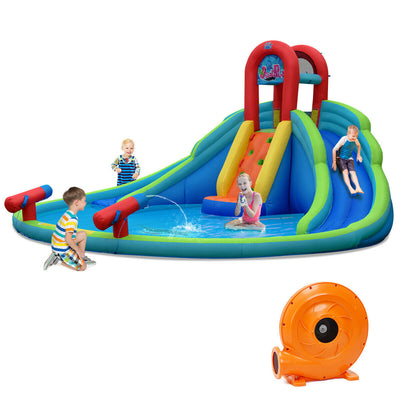 Inflatable Water Slide Bounce House with Mighty Splash Pool