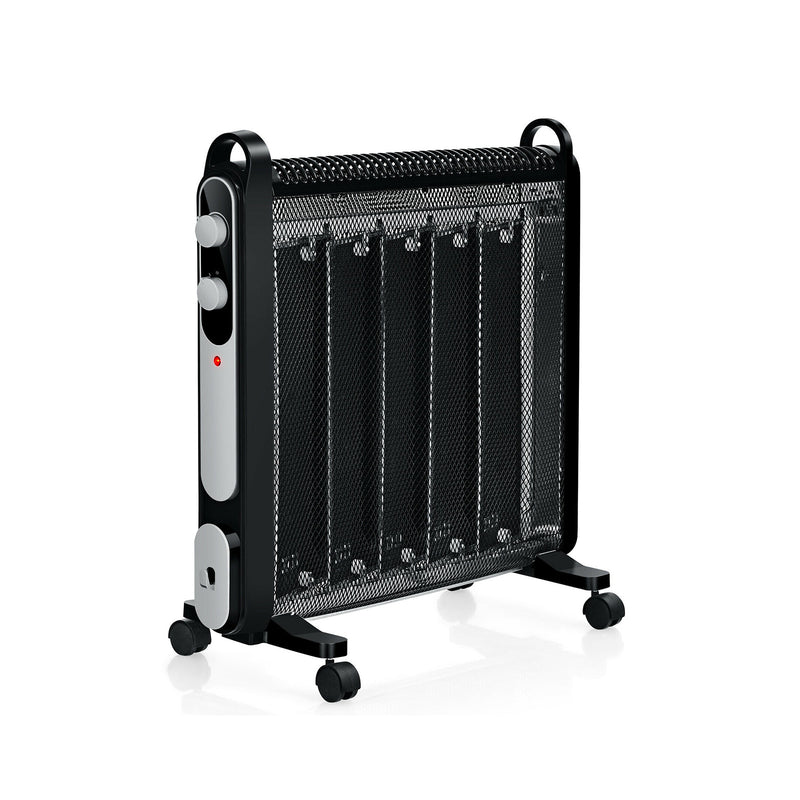 Electric Mica Space Portable Heater with Adjustable Thermostat-Black