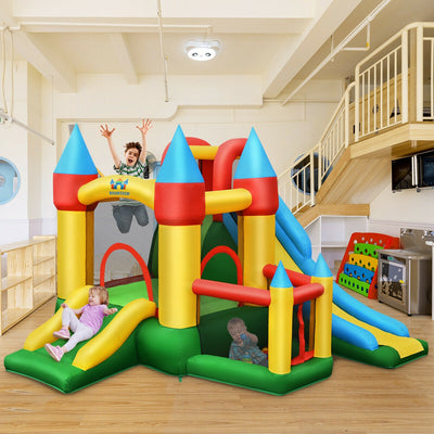 Kids Inflatable Dual Slide Jumping Castle with 780W Blower