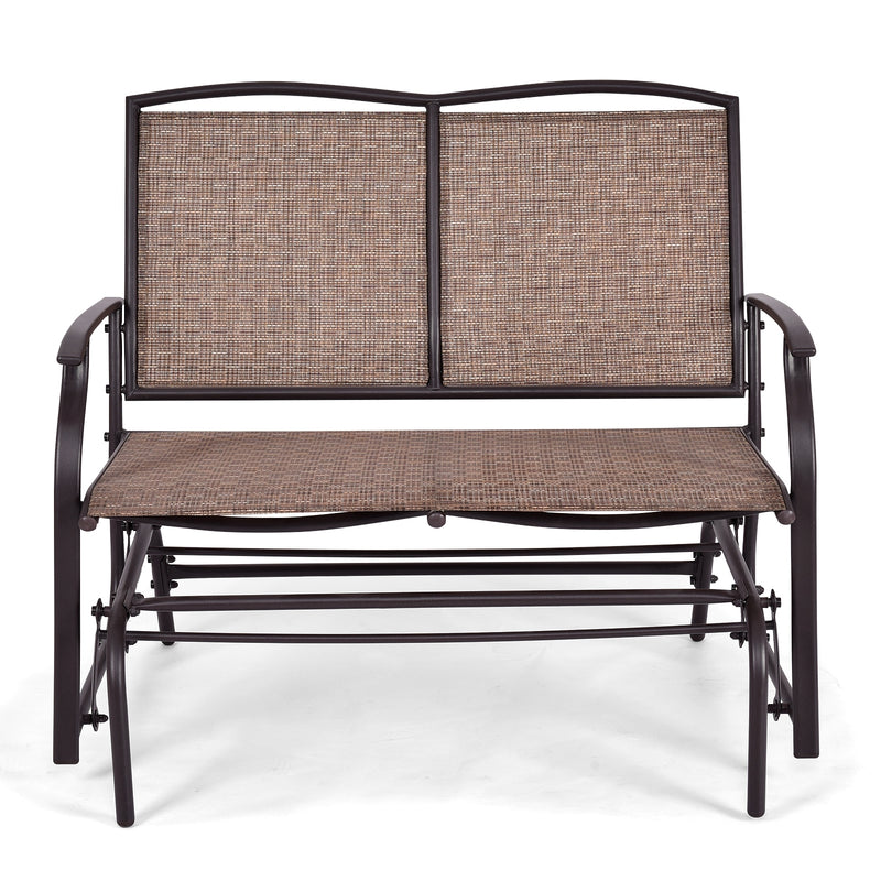 Iron Patio Rocking Chair for Outdoor Backyard and Lawn