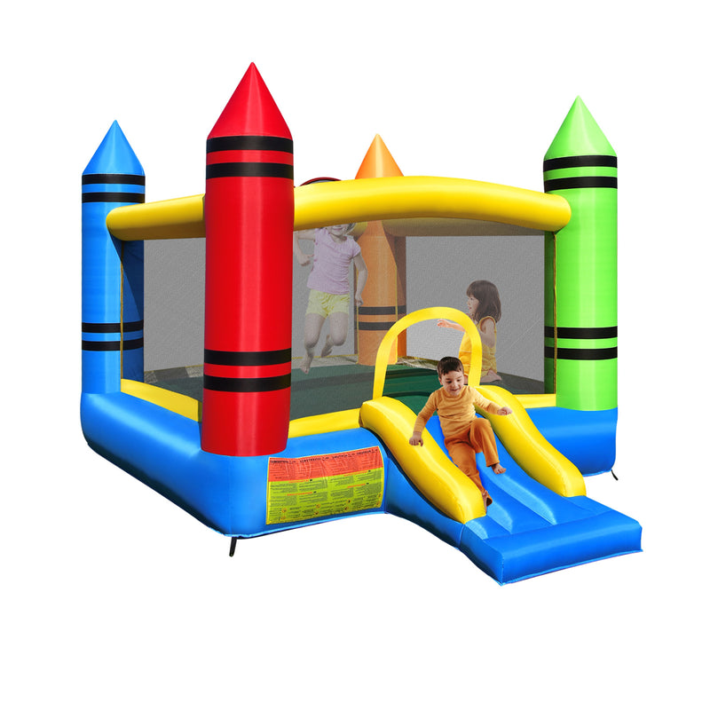 Kids Inflatable Bounce House with Slide and Ocean Balls Not Included Blower