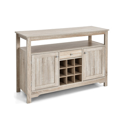 Buffet Server Sideboard Wine Cabinet Console-Gray