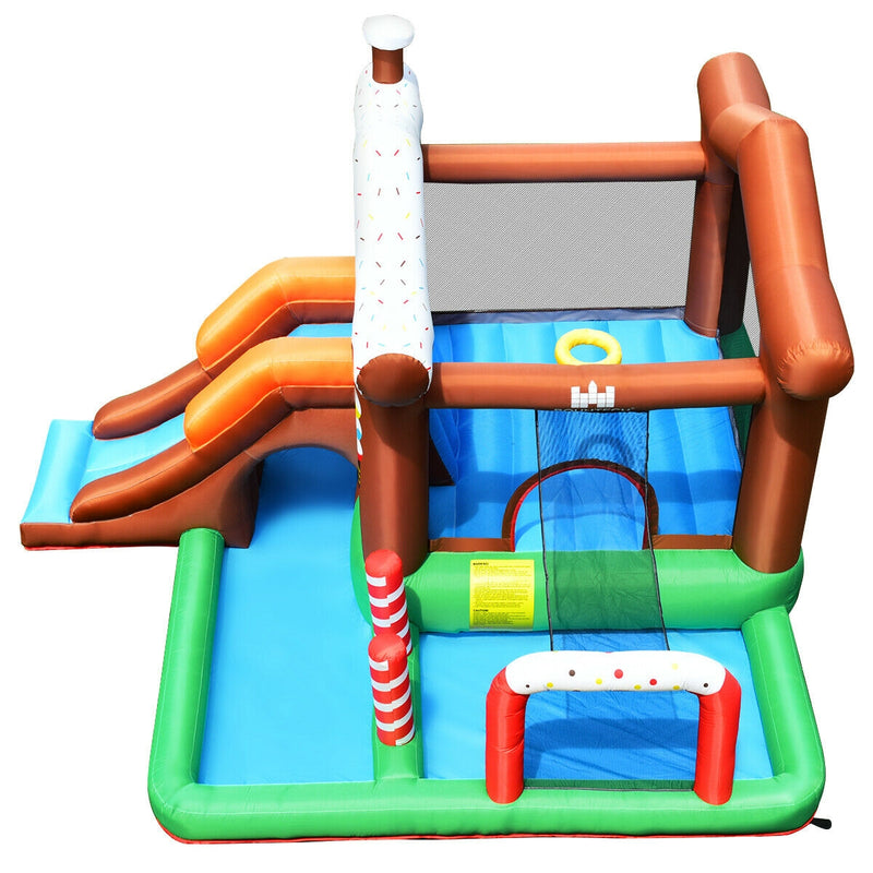 Kids Inflatable Bounce House Jumping Castle Slide Climber Bouncer Without Blower