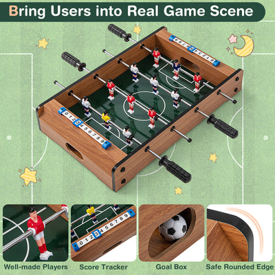 20 Inch Foosball Table Mini Tabletop Soccer Game