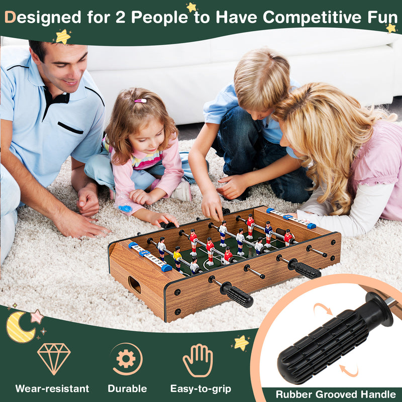 20 Inch Foosball Table Mini Tabletop Soccer Game