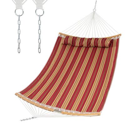 Outdoor Hammock with Detachable Pillow-Red