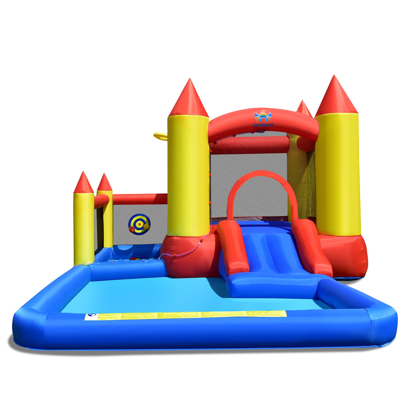 Inflatable Water Slide with Slide and Jumping Area