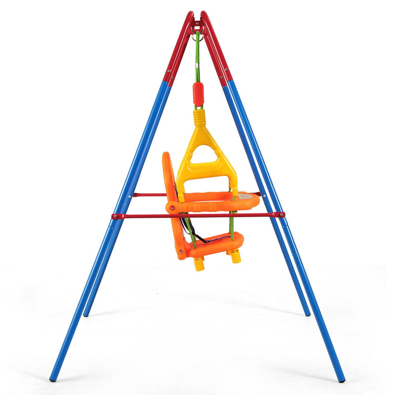 Toddler Swing Set High Back Seat with Swing Set