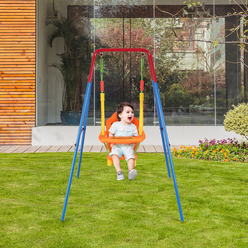 Toddler Swing Set High Back Seat with Swing Set