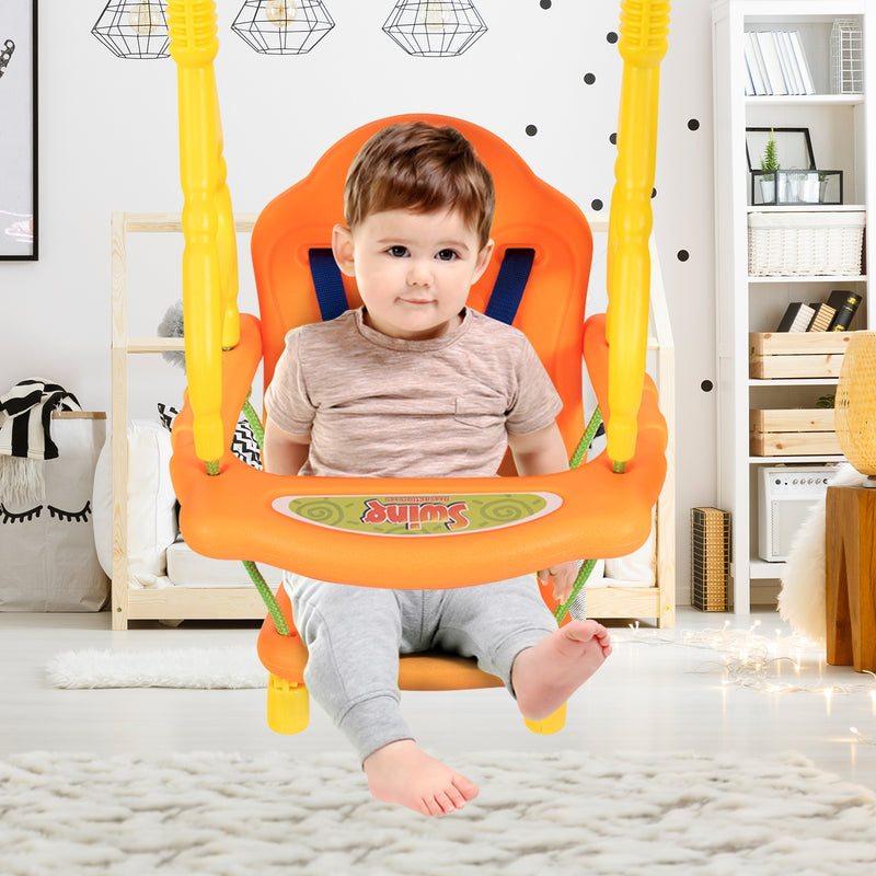 Toddler Swing Set High Back Seat with Swing Set