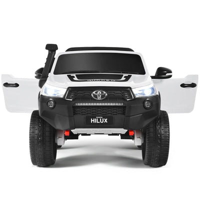 2*12V Licensed Toyota Hilux Ride On Truck Car 2-Seater 4WD with Remote White