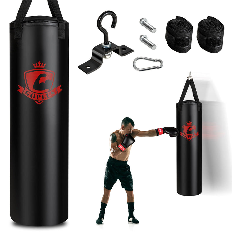 Filled Punching Bag Set with Boxing Gloves- 63 lbs