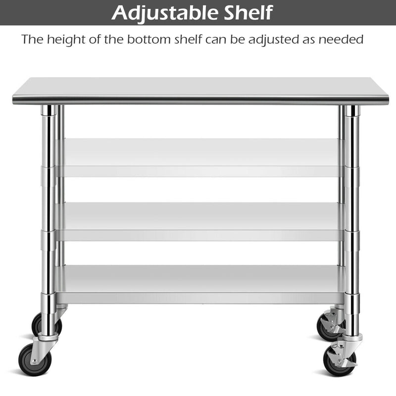 Stainless Steel Commercial Kitchen Prep & Work Table