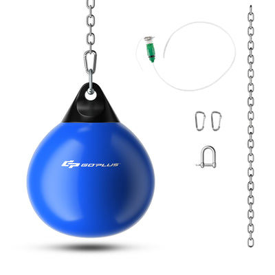 21 Inch Water Punching Bag with Adjustable Metal Chain-Blue