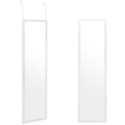 Full Length Wall Mounted Mirror with PS Frame and Explosion-proof Film-White