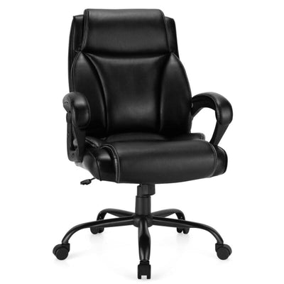 400 Pounds Big and Tall Adjustable High Back Leather Office Chair