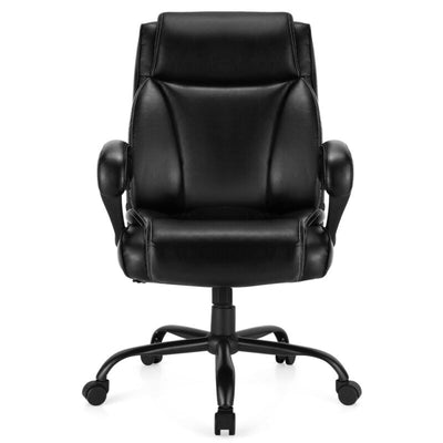 400 Pounds Big and Tall Adjustable High Back Leather Office Chair