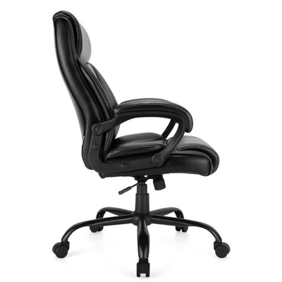 400 Pounds Big and Tall Adjustable High Back Leather Office Chair