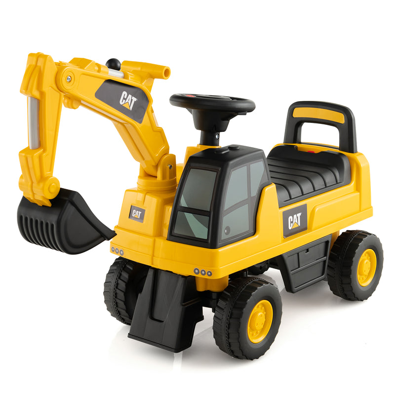 Licensed Caterpillar Kids Ride-On Digger-Yellow