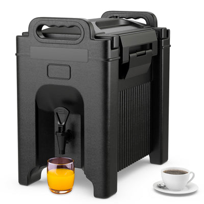 2.5 Gallon Insulated Beverage Server Dispenser-Black